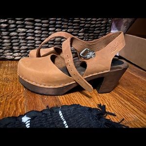 Lotta From Stockholm highwood clog in Nubuck